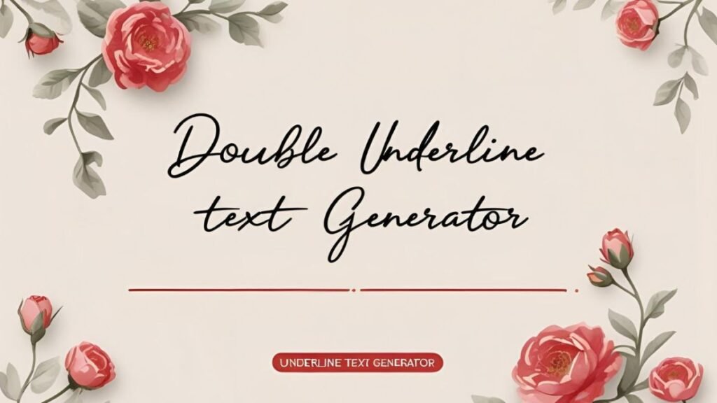 What an Underline Text Generator Is and How to Use It